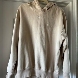 nike cream/tan hoodie